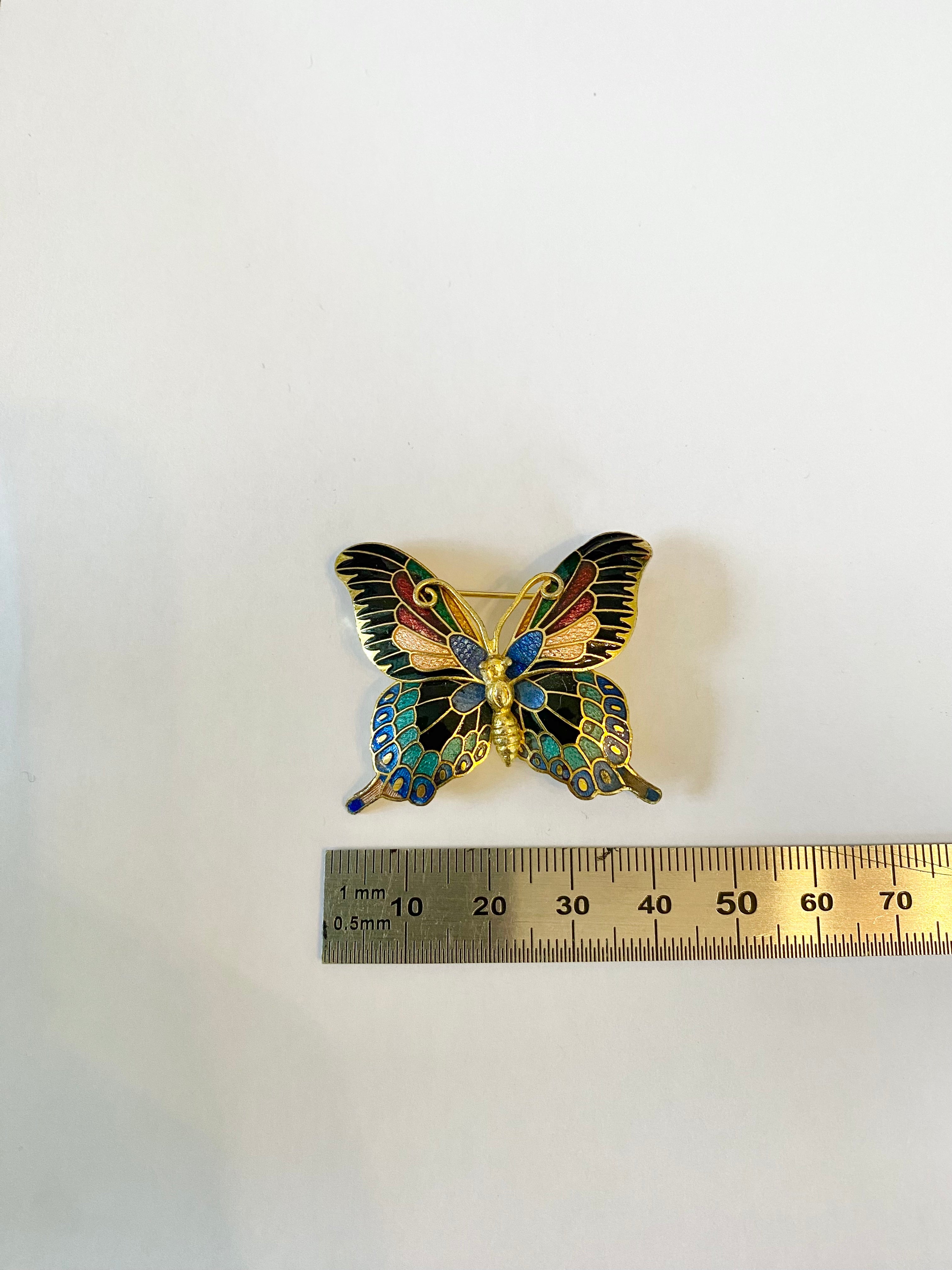 Broche Papillon 80's