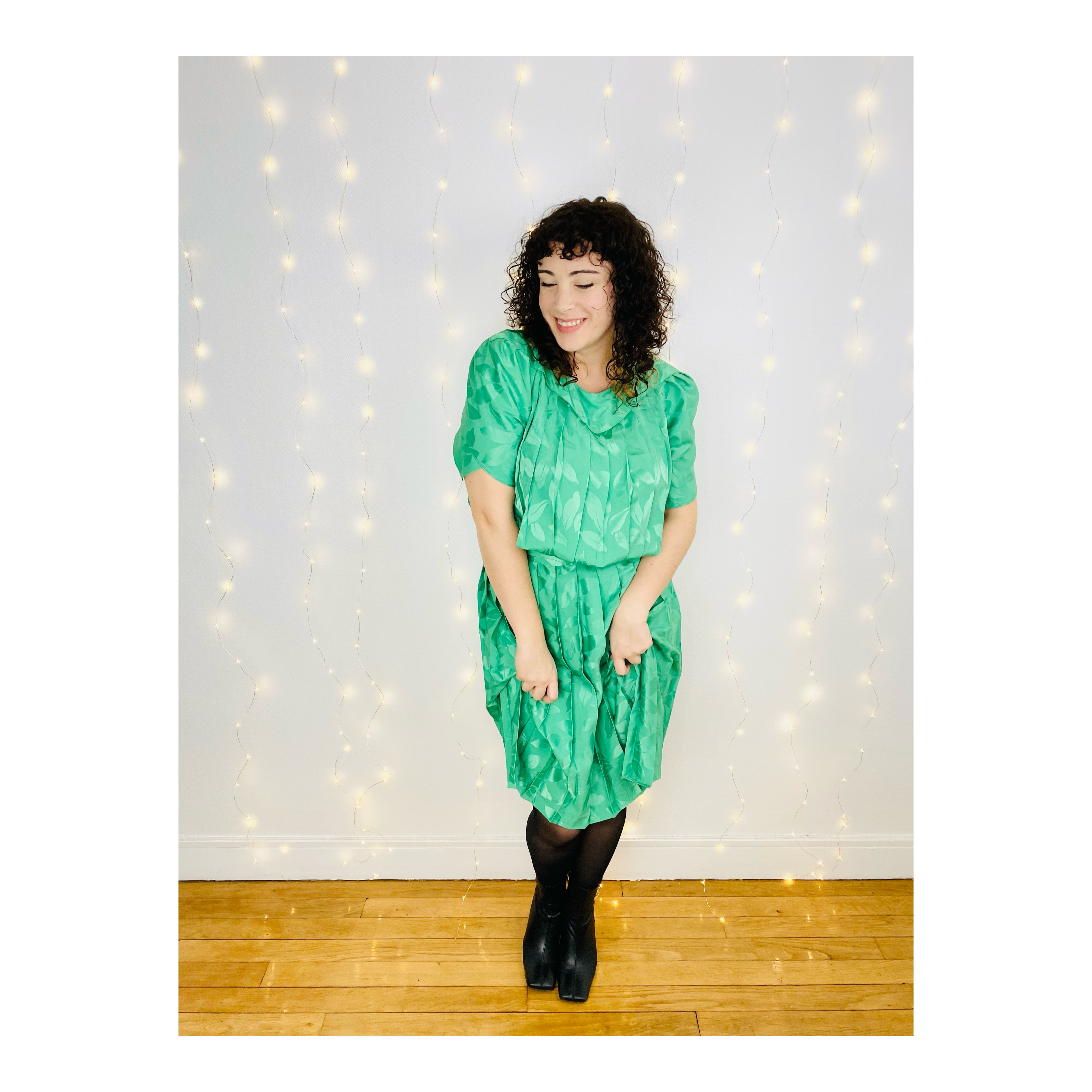 Robe Herbe folle 80's, T 38/40